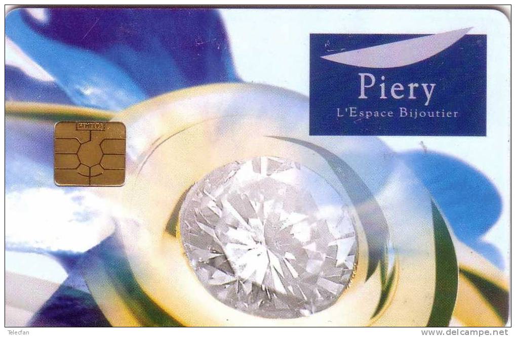 FRANCE CHIP CARD CARTE A PUCE PIERY DIAMANT DIAMOND  UT SUPERBE - Ausstellungskarten