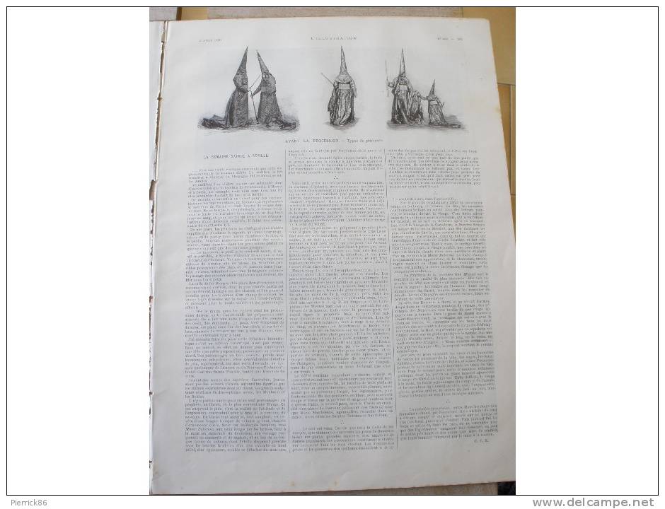 1890 Mme MELBA SEMAINE SAINTE A SEVILLE IMPORTATION DES MOUTONS ABATTOIR DE LA VILLETTE FUSIL ARMEE ALLEMANDE MOD 1888 - 1850 - 1899