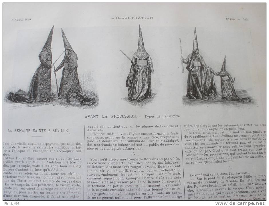 1890 Mme MELBA SEMAINE SAINTE A SEVILLE IMPORTATION DES MOUTONS ABATTOIR DE LA VILLETTE FUSIL ARMEE ALLEMANDE MOD 1888 - 1850 - 1899