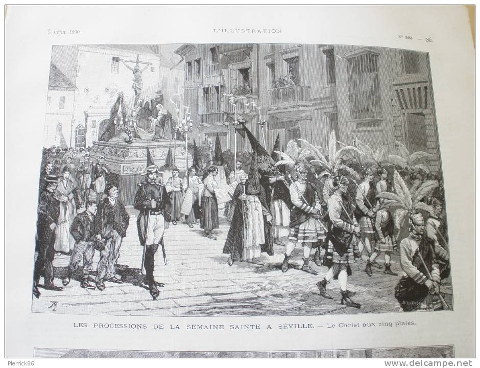 1890 Mme MELBA SEMAINE SAINTE A SEVILLE IMPORTATION DES MOUTONS ABATTOIR DE LA VILLETTE FUSIL ARMEE ALLEMANDE MOD 1888