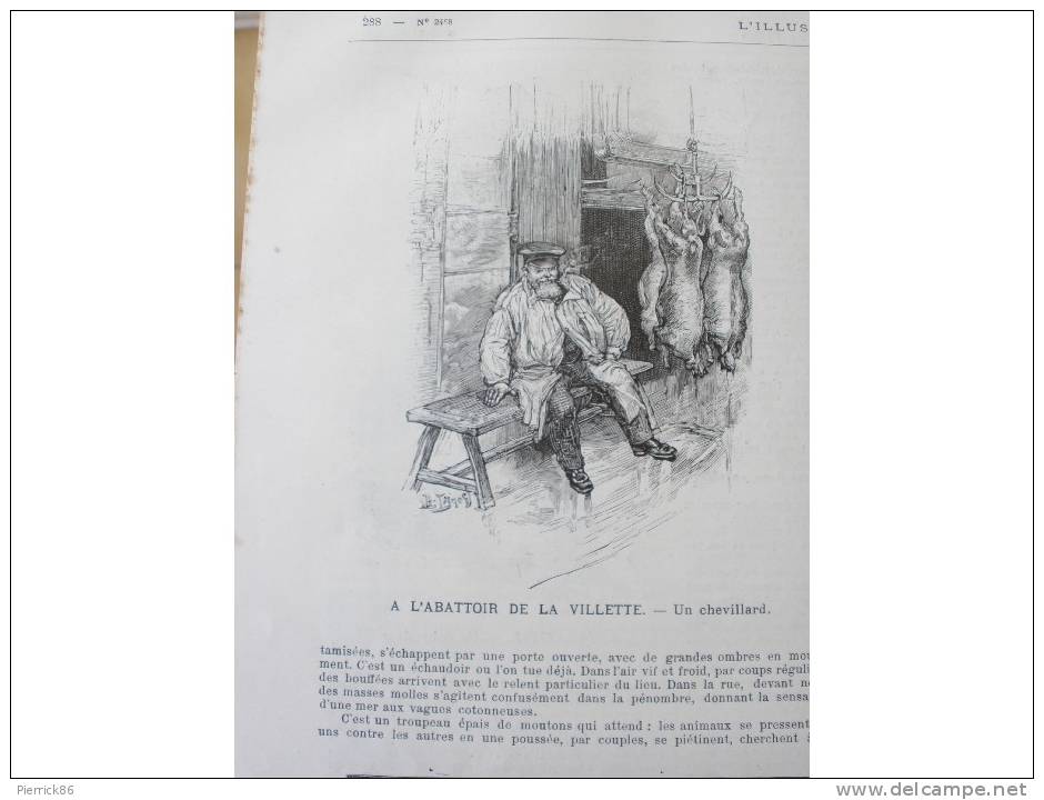 1890 Mme MELBA SEMAINE SAINTE A SEVILLE IMPORTATION DES MOUTONS ABATTOIR DE LA VILLETTE FUSIL ARMEE ALLEMANDE MOD 1888