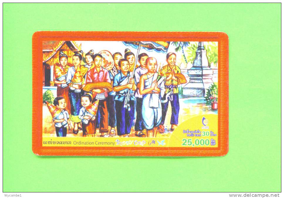 LAOS  -  Remote Phonecard As Scan - Laos