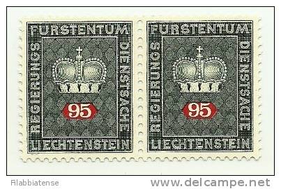 1968 - Liechtenstein Servizio 53 Coppia   +++++++ - Servizio