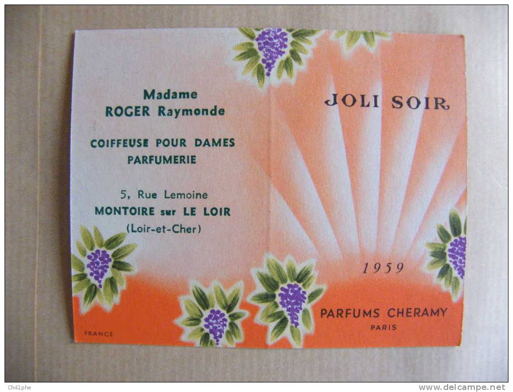 JOLI SOIR PARFUM DE CHERAMY ANNEE 1959 - Antiguas (hasta 1960)