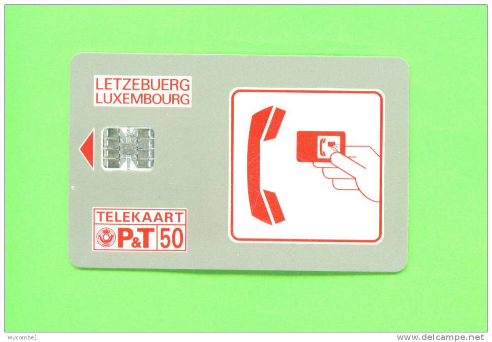 LUXEMBOURG  -  Chip Phonecard As Scan - Luxembourg