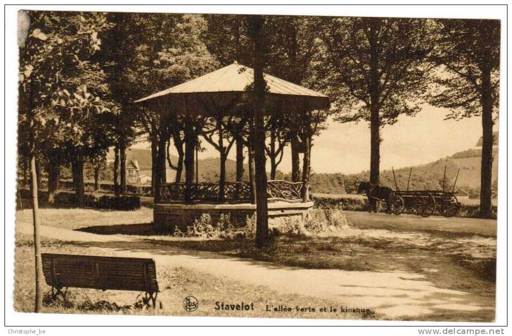 Stavelot, L'Allée Verte Et Le Kiosque (pk2552) - Stavelot