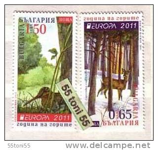 2011  Europa - Year Of Forests   2v. – MNH  BULGARIA / BULGARIE - 2011