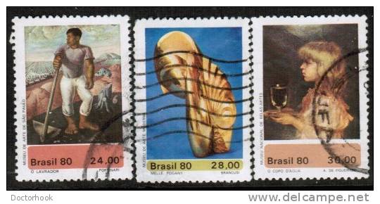 BRAZIL   Scott #  1691-3  VF USED - Gebraucht