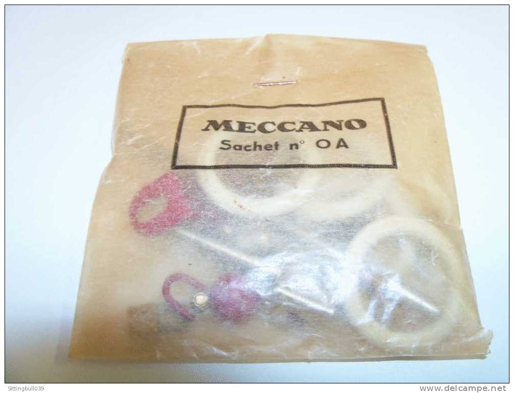 MECCANO. Sachet Complémentaire 0 A Avec Diverses Pièces + Catal. Sert à Transformer Une Boîte MECCANO N° 0 En Boîte N°1 - Meccano