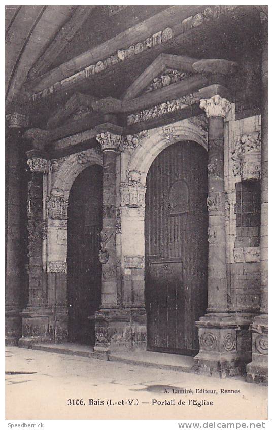 17866 BAIS - Portail De L´Eglise . 3106 Lamiré Rennes. - Autres & Non Classés