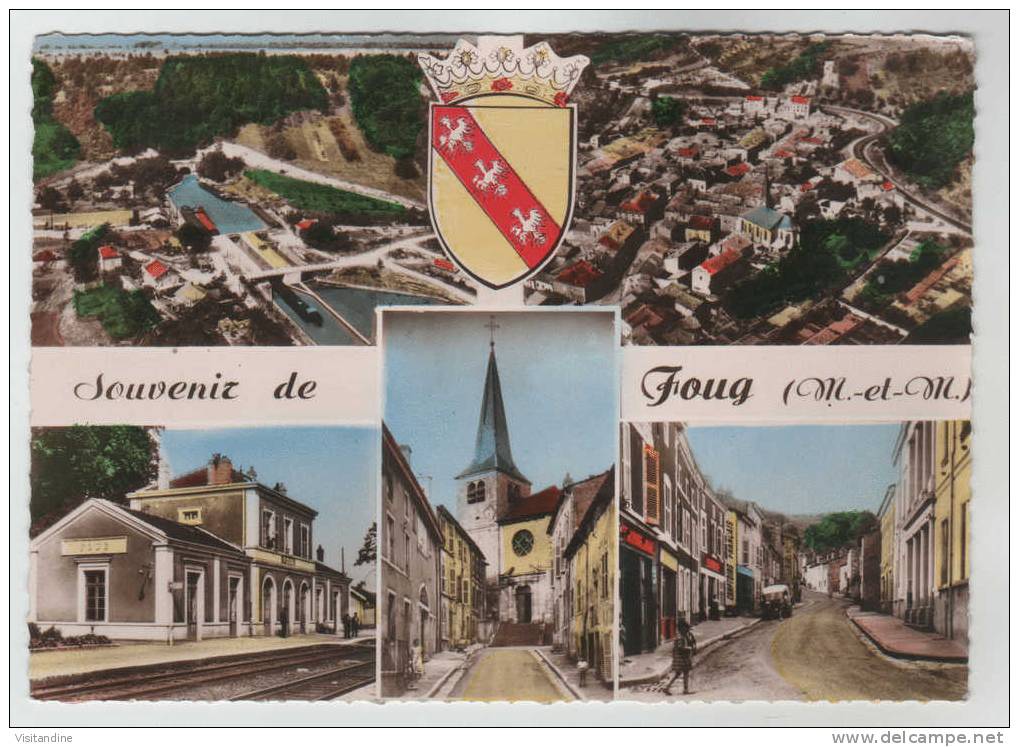 54 SOUVENIR DE FOUG - MULTIVUES (scan Recto Verso) - Foug