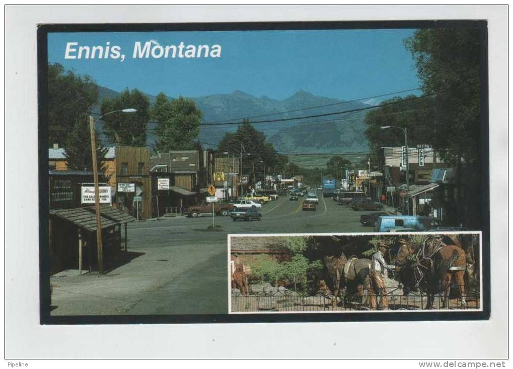 USA Postcard ENNIS MONTANA Sent To Denmark Tacova 7-8-1990 - Autres & Non Classés