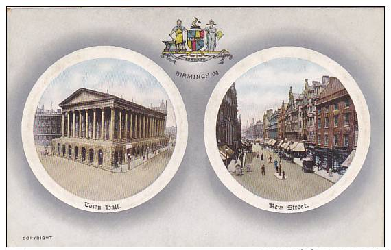 2Views, Town Hall, New Street, Birmingham, England, UK, 1910-1920s - Birmingham