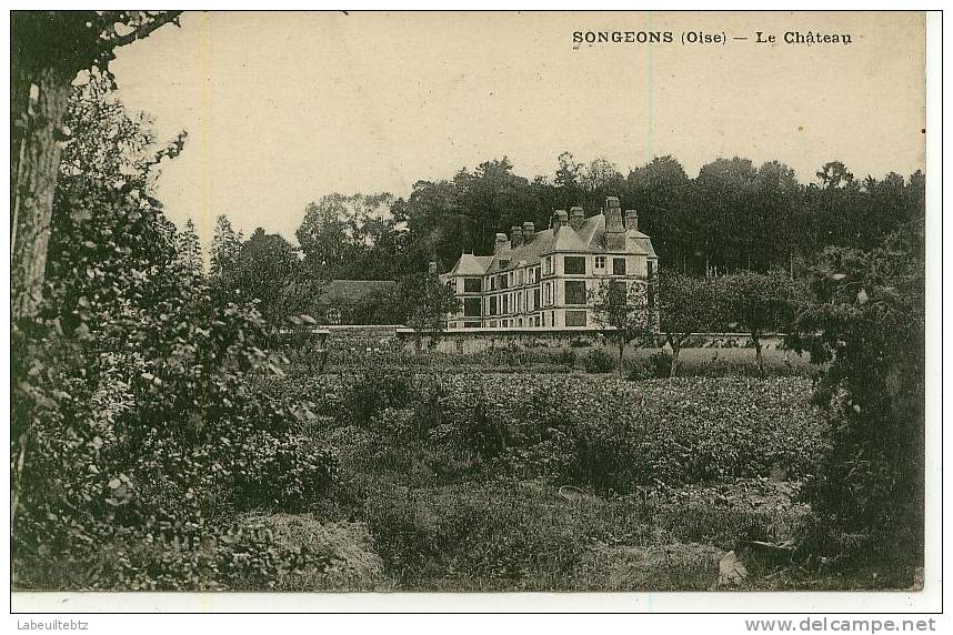 SONGEONS ( Oise ) - Le Château     PRIX FIXE - Songeons