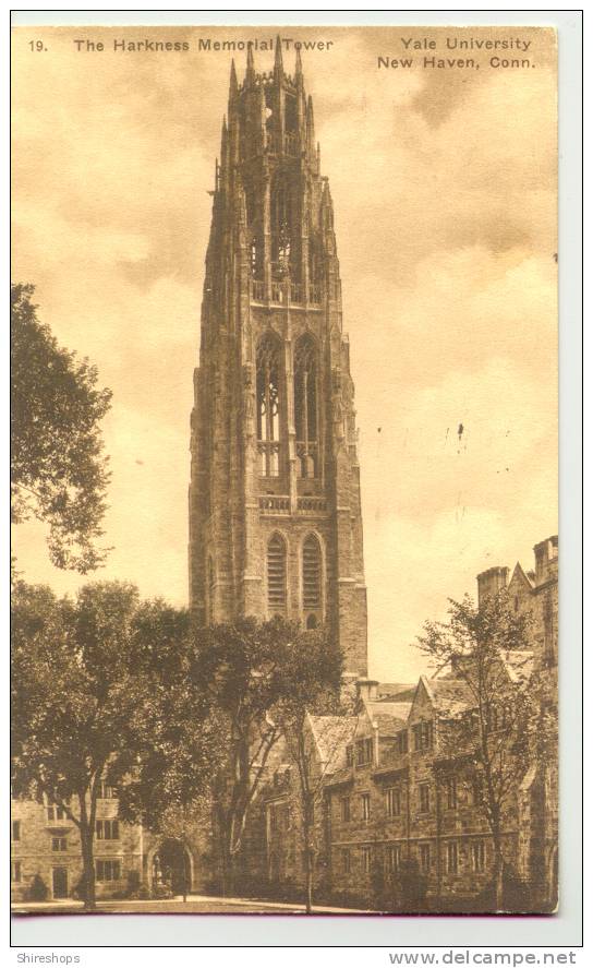 The Harkness Memorial Tower Yale University New Haven 1930 - New Haven