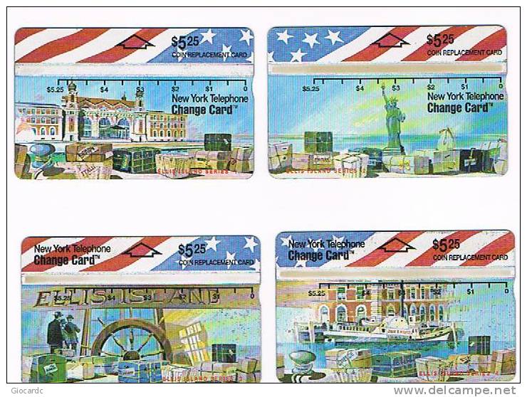 STATI UNITI (USA) - NEW YORK TELEPHONE (NYNEX)  L&G  - ELLIS ISLAND (COMPLET PUZZLE OF 4)  - MINT  -  RIF. 1215 - Puzzles