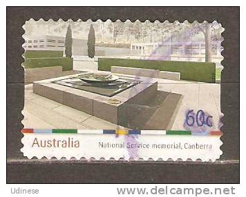 AUSTRALIA 2010 - NATIONAL MEMORIAL CANBERRA  SA  - USED OBLITERE GESTEMPELT - Used Stamps