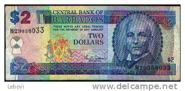 BARBADES - 2 Dollars "John Redman Bovell" - Barbades