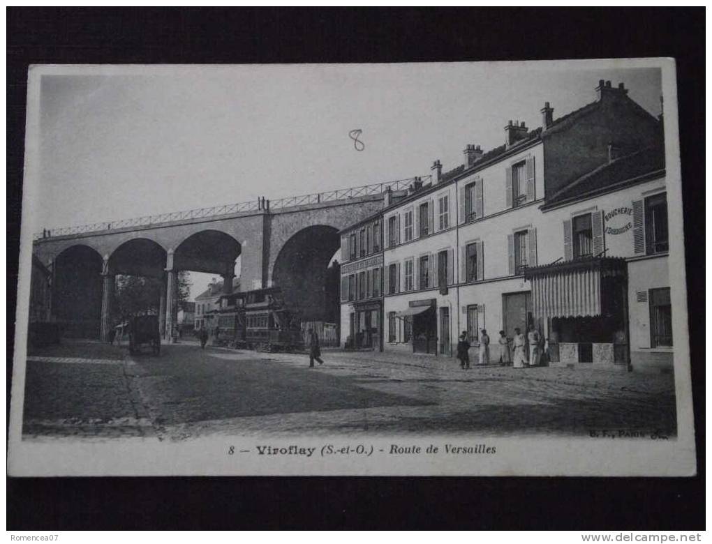 VIROFLAY - Route De Versailles - Boucherie F. Dordoigne - Fruiterie Des Arcades - Commerces - Animée - Non Voyagée - Viroflay