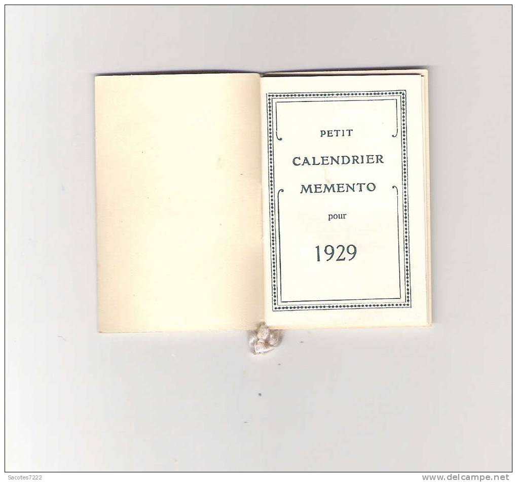 PETIT ALMANACK CALENDRIER 1929 - Petit Format : 1921-40