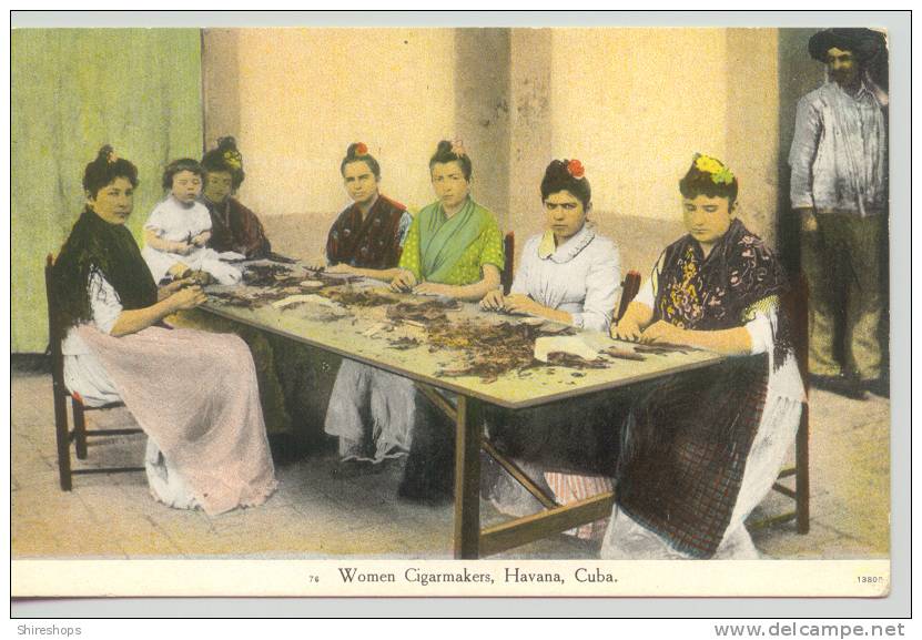 Women Cigar Makers Havana Cuba - Cuba