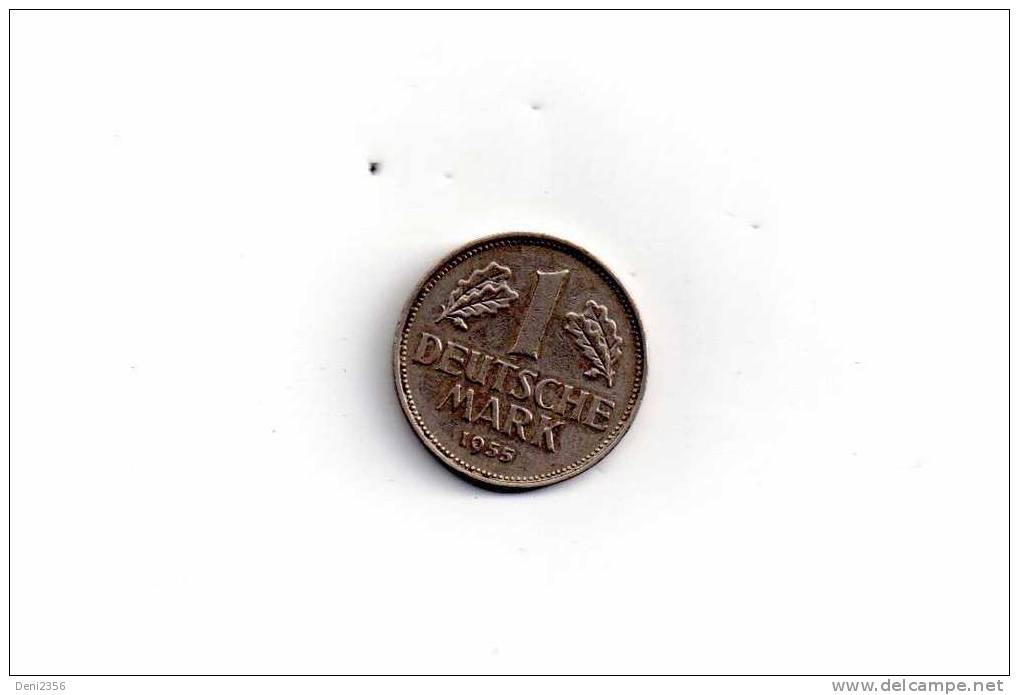 1 Pièce De 1 Deutsche Mark 1955 F - 1 Mark