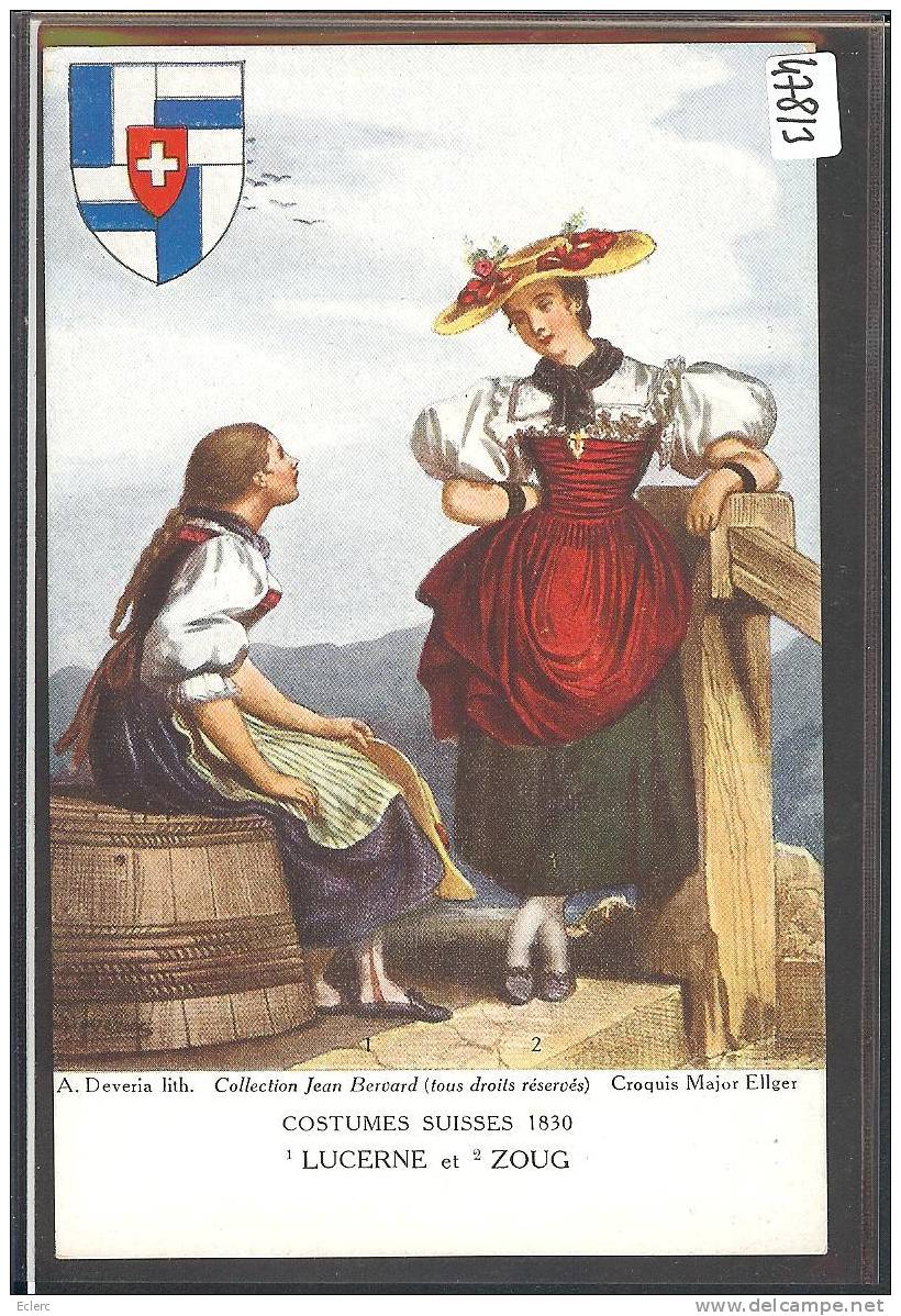 SCHWEIZ. TRACHTEN 1830 - LUZERN UND ZUG - TB - Lucerne