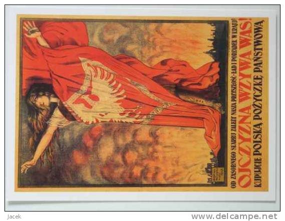 Polish Patriotic Poster     Polish Patriotic Postcard    Reproduction !!! - Geschichte