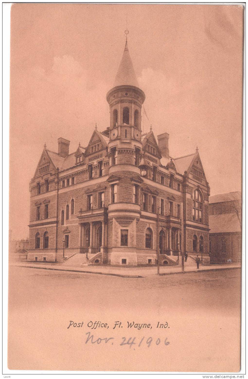 USA - Indiana - Ft Wayne - Post Office  And Government Building - 1906 - Unused - Fort Wayne