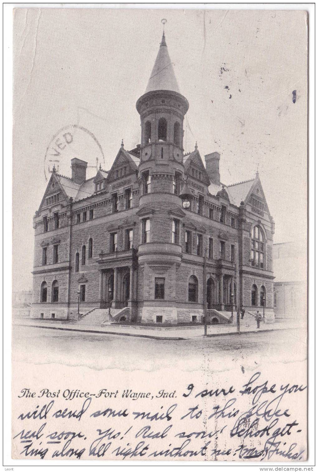 USA - Indiana - Ft Wayne - Post Office  And Government Building - 1907 - Fort Wayne