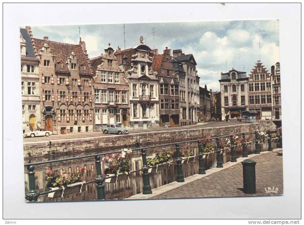 GENT KOORNLEI--GAND QUAI DU BLE--VOITURES  --SCAN RECTO VERSO ---A21 - Gent