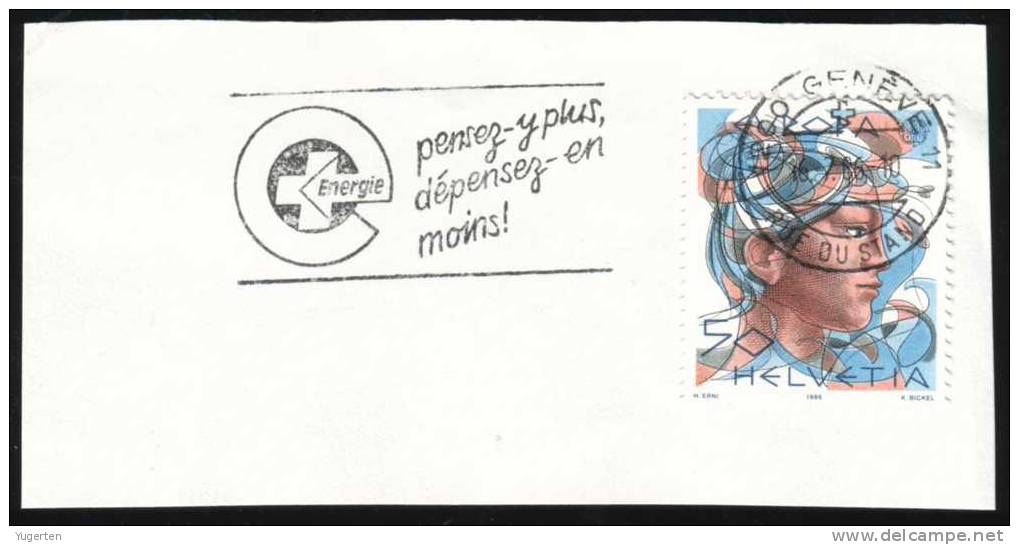 SUISSE - FLAMME - Energie - Pensez-y Plus, Dépensez-en Moins -1986 - Other & Unclassified