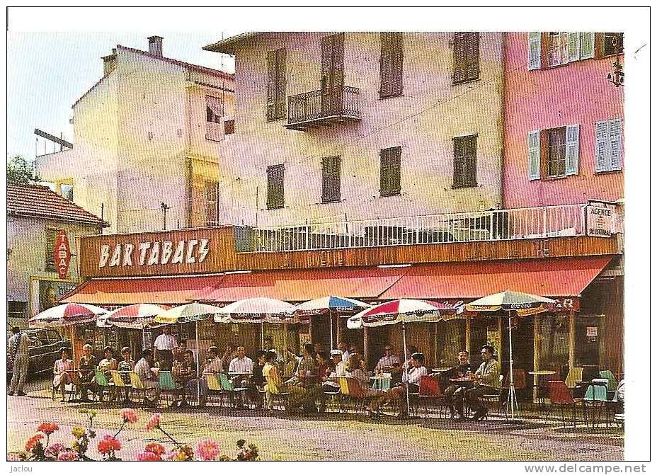 SAINT CAP FERRAT "LA CIVETTE " BAR,TABAC,SALON DE THE (BEAU PLAN ANIME) REF 21035 - Cafés
