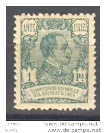 GUI164-L3214.Guinee.GUINEA     ESPAÑOLA  1922 (Ed 164**) Sin Charnela.MAGNIFICO - Guinea Espagnole