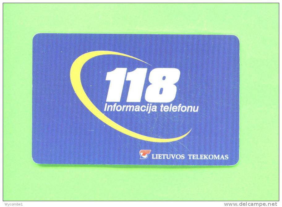 LITHUANIA  -  Chip Phonecard As Scan - Lituania