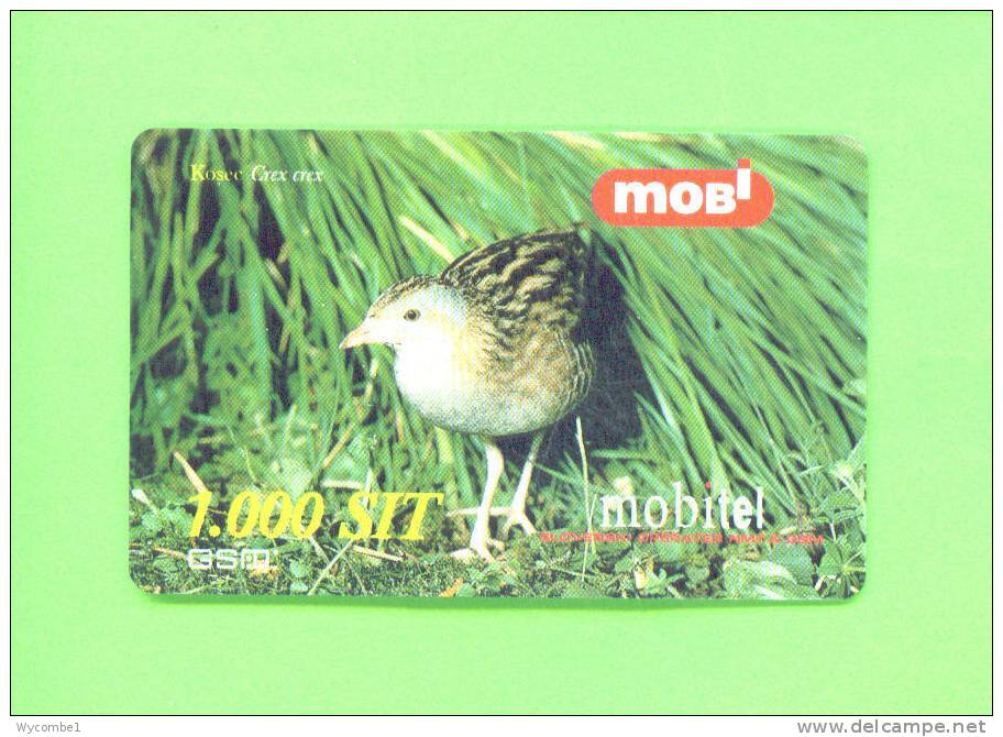 SLOVENIA  -  Remote Mobitel Phonecard/Bird - Slovénie