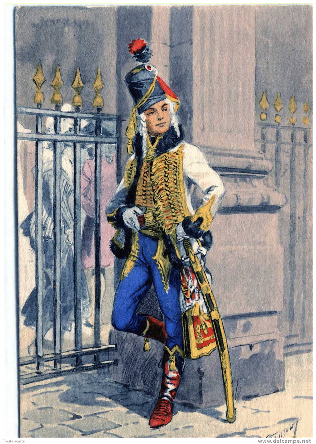 CPA OFFICIER DU 5 HUSSARDS 1792 éditions Militaires Illustrées - Autres & Non Classés