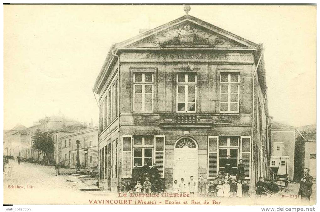 VAVINCOURT - Ecole Et Rue De Bar - Vavincourt