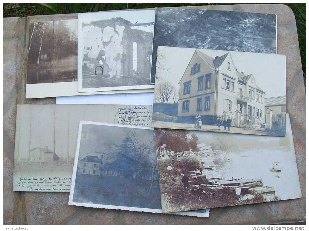 LOT 7 CARTES - PHOTOS A IDENTIFIER + 1 En Kdo - Photos