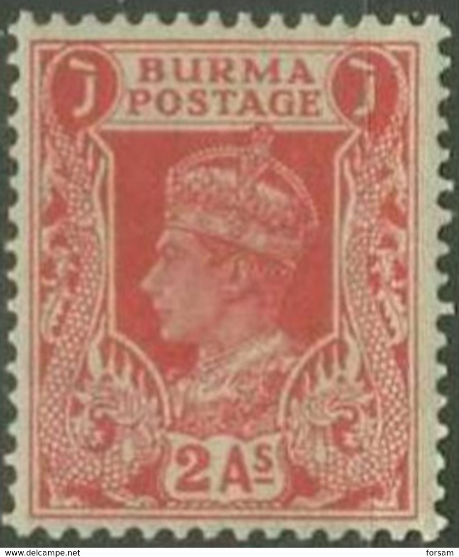 BURMA..1938..Michel # 25...MLH. - Birmanie (...-1947)