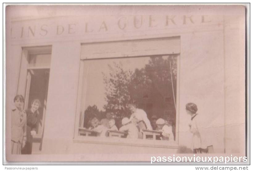 CPA PHOTO 06 ANTIBES JUAN LES PINS Ecole Des Orphelins De La Guerre Enfants Animation Rare - Juan-les-Pins