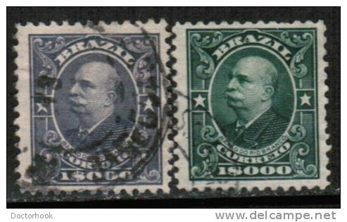 BRAZIL   Scott #  193-4  F-VF USED - Gebruikt