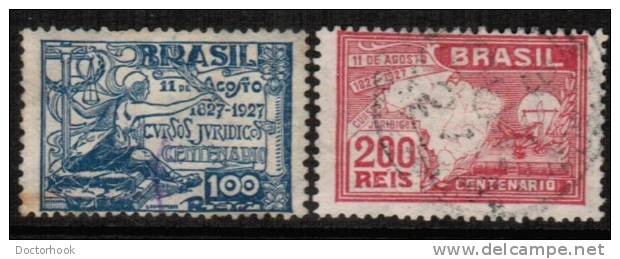 BRAZIL   Scott #  288-9  F-VF USED - Usati