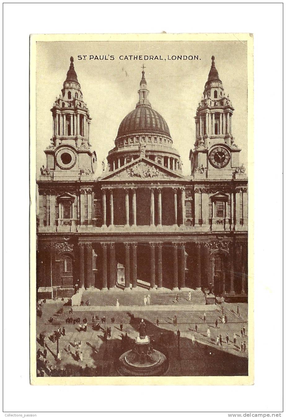 Cp, Angleterre, Londres, St-Paul's Cathedral, Voyagée 1947 - St. Paul's Cathedral