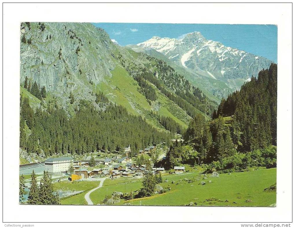 Cp, Suisse, VAllée De Bagnes, Fionnay Et Le Mt. Pleureur, Voyagée 1978 - Bagnes