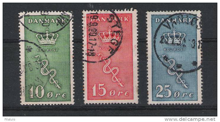 01351 Yvert 190 - 192 O Cat. Eur. 58, - - Usado