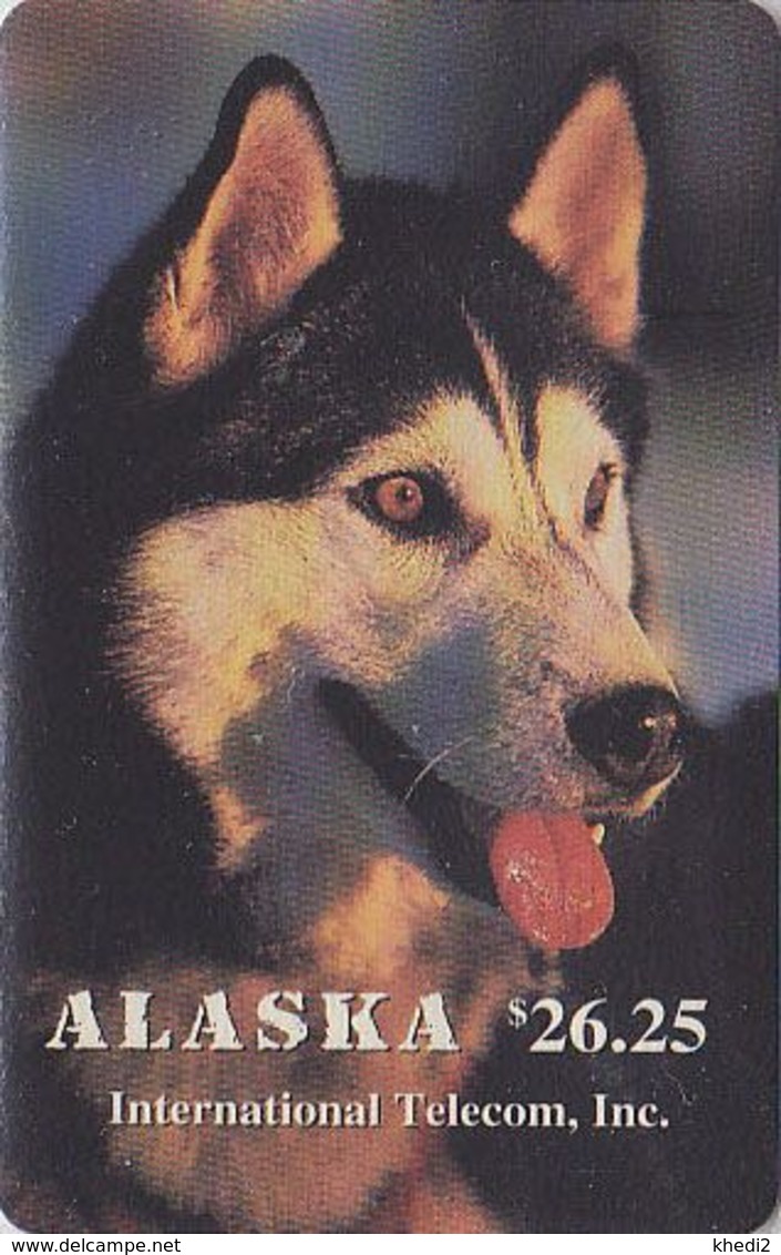 TC Puce NEUVE ALASKA - ANIMAL - CHIEN De Traîneau HUSKY / Polaire - Malamute DOG USA Chip MINT Phonecard / Polaire - 604 - Schede A Pulce