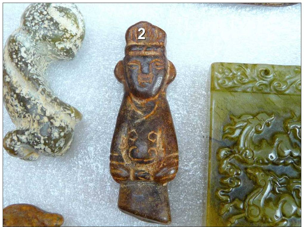 Statuettes, Amulettes, Pendentifs Anciens, époque Han - Jade - Statues, amulets, pendants Former Han period