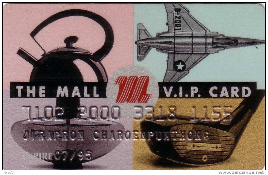 THAILANDE CARTE VIP THE MALL STORES NOMINATIVE VALID 07.95 RARE - Thaïlande