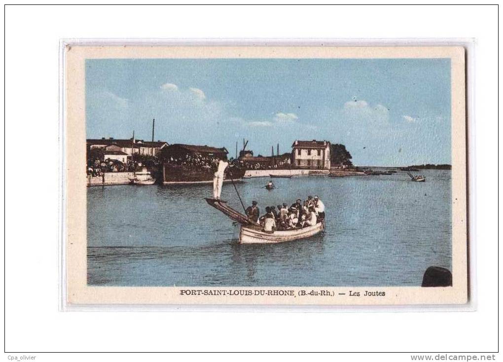 13 ST LOUIS DU RHONE Canal, Joutes, Fete Locale, Sports, Colorisée, Ed Tardy, 193? - Saint-Louis-du-Rhône